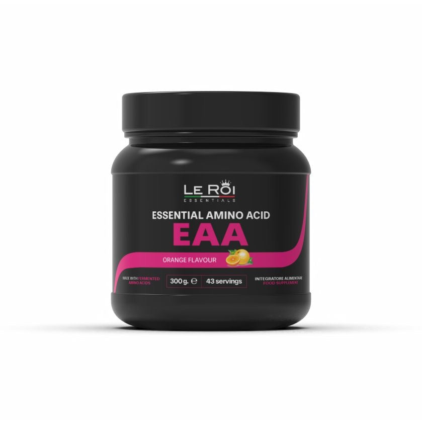 Aminoacidi essenziali in polvere, gusto arancia - 300g