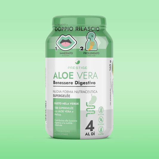 Aloe Vera per il benessere digestivo con Melissa in gommose facili da assumere