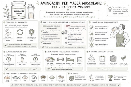 Quali aminoacidi usare per crescita massa muscolare?