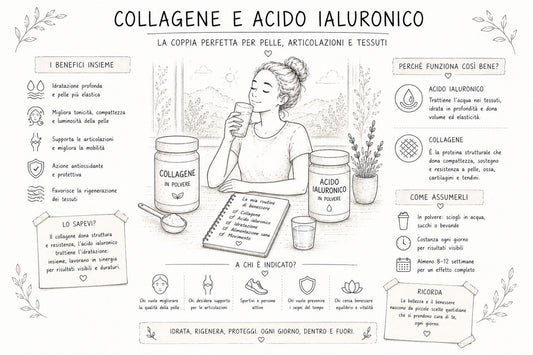 Collagene e acido ialuronico insieme