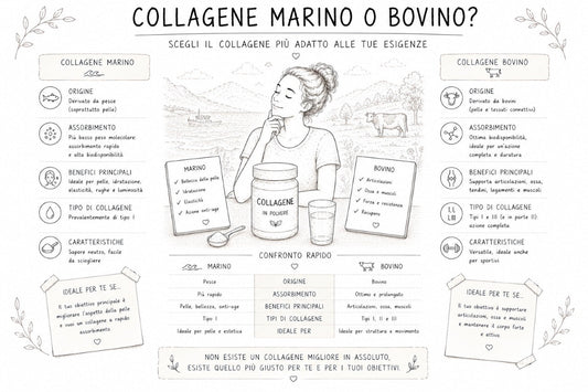 Collagene marino e bovino, quali sono le differenze?