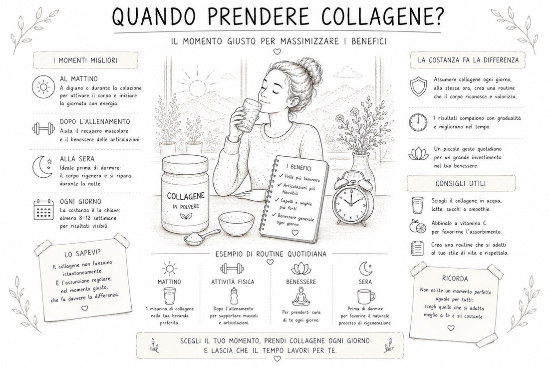 Quando devo prendere il collagene? Mattina o sera?