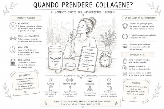 Quando devo prendere il collagene? Mattina o sera?