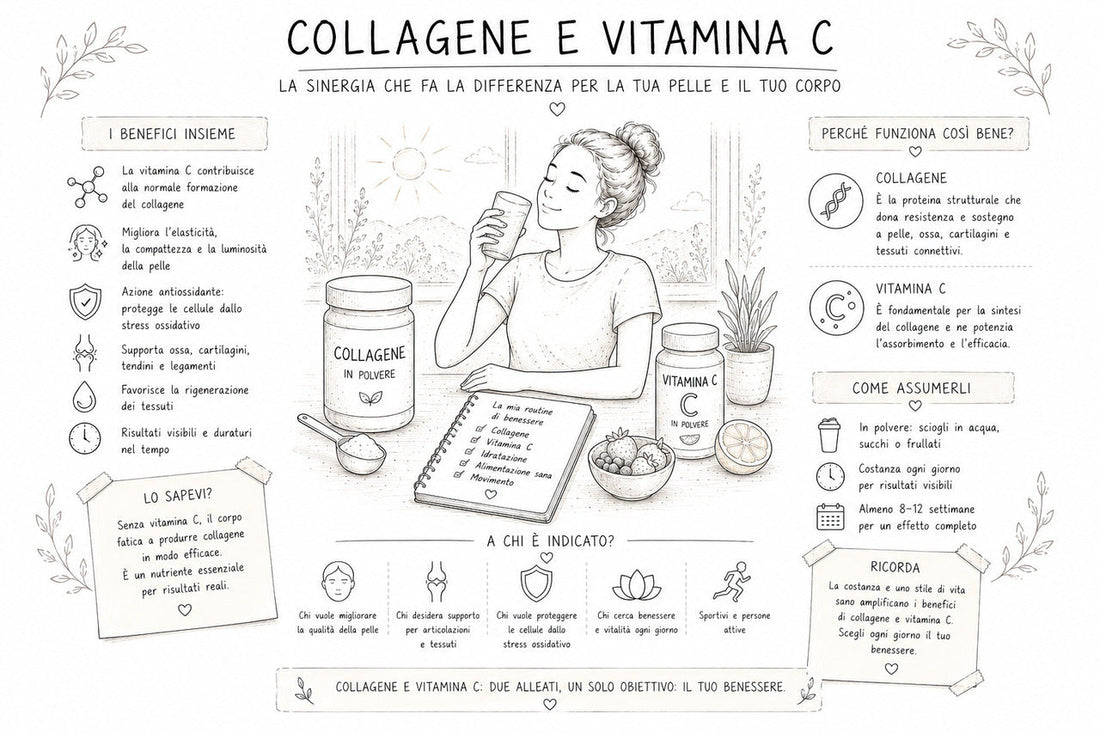 Collagene e vitamina C inieme fanno bene?