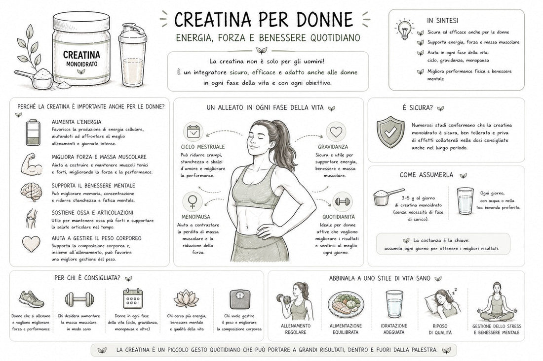 La creatina è anche per le donne?
