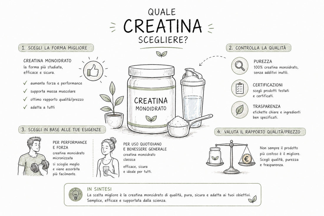 Quale creatina scegliere? La guida definitiva