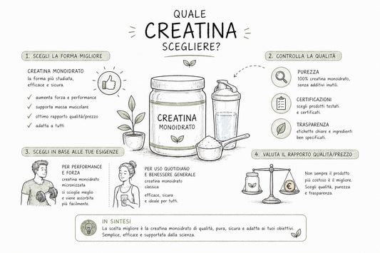 Quale creatina scegliere? La guida definitiva