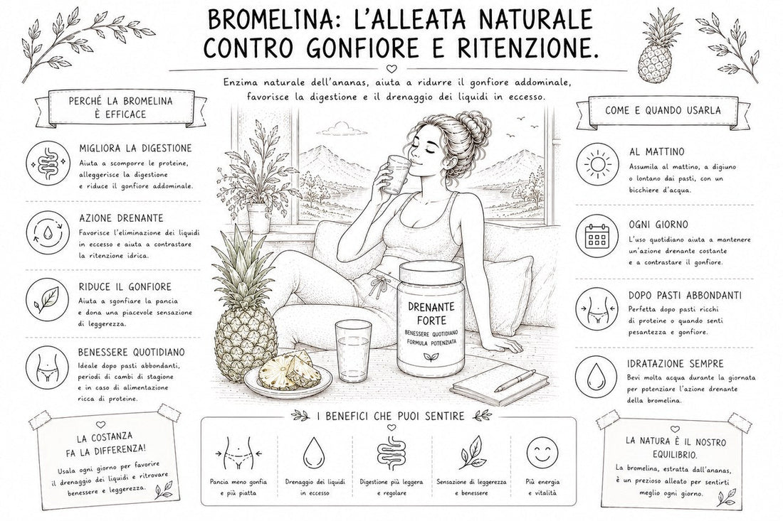 La bromelina contrasta il gonfiore?