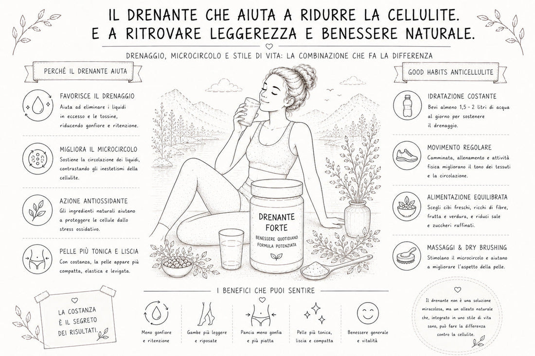 Il drenante serve a ridurre la cellulite?