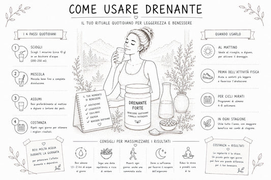 Come devo usare il drenante per la ritenzione idrica?