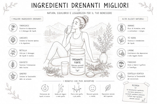 Quali sono gli ingredienti migliori da cercare nei drenanti?