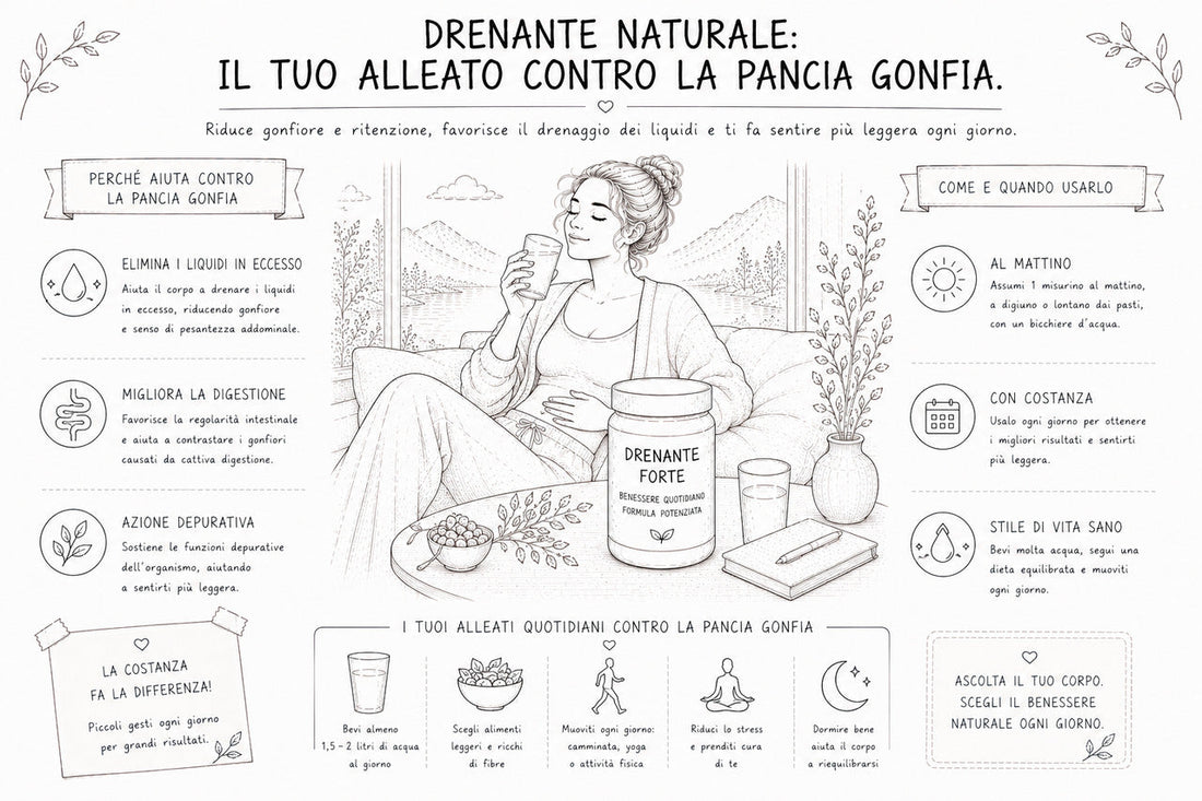 Il drenante riduce pancia gonfia?