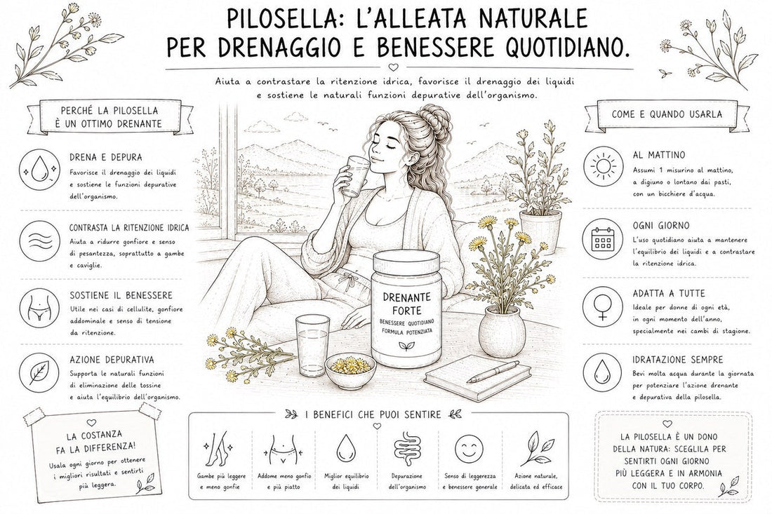 La pilosella serve per la ritenzione idrica?