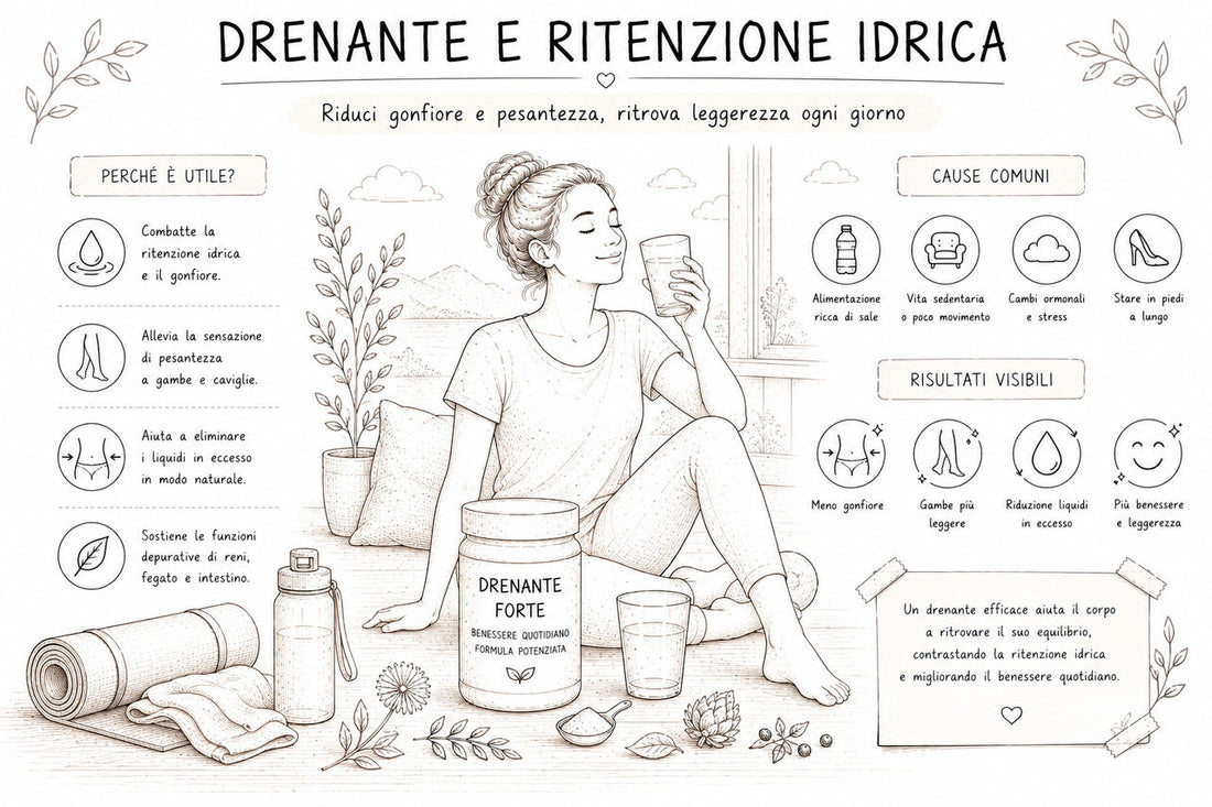 Il drenante aiuta la ritenzione idrica?