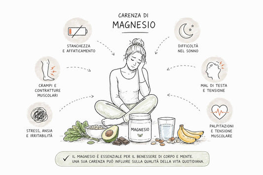Carenza di magnesio: sintomi, cause e cosa fare