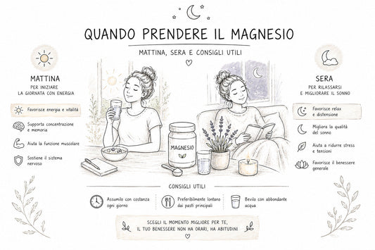 Quando prendere il magnesio? Meglio la mattina o la sera?