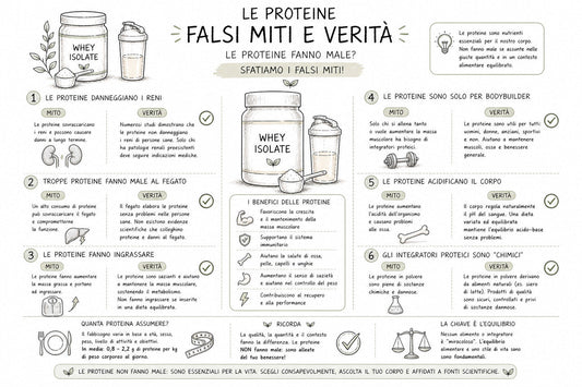 Falsi miti delle proteine in polvere