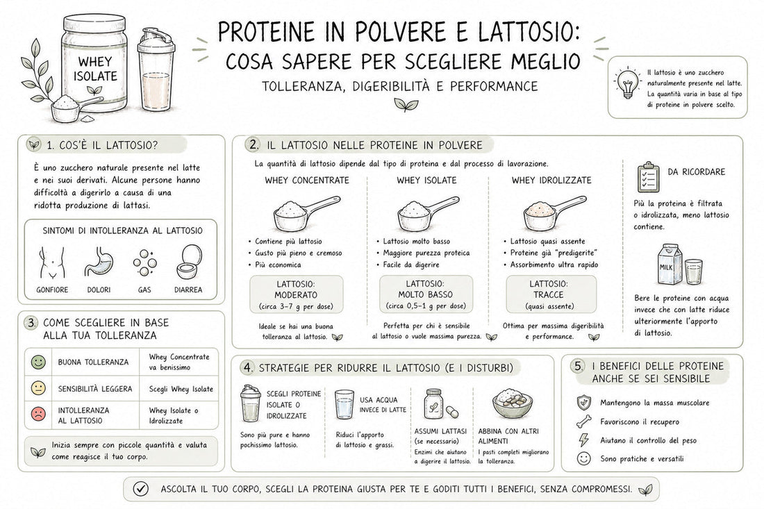 Proteine e lattosio, cosa sapere per segliere quelle adatte