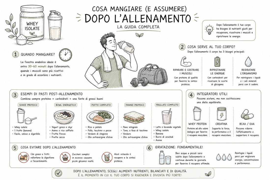 Cosa mangiare post allenamento?