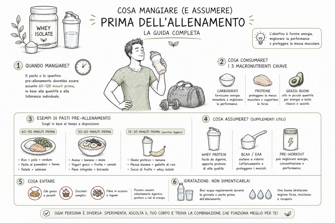 Cosa mangiare pre allenamento?