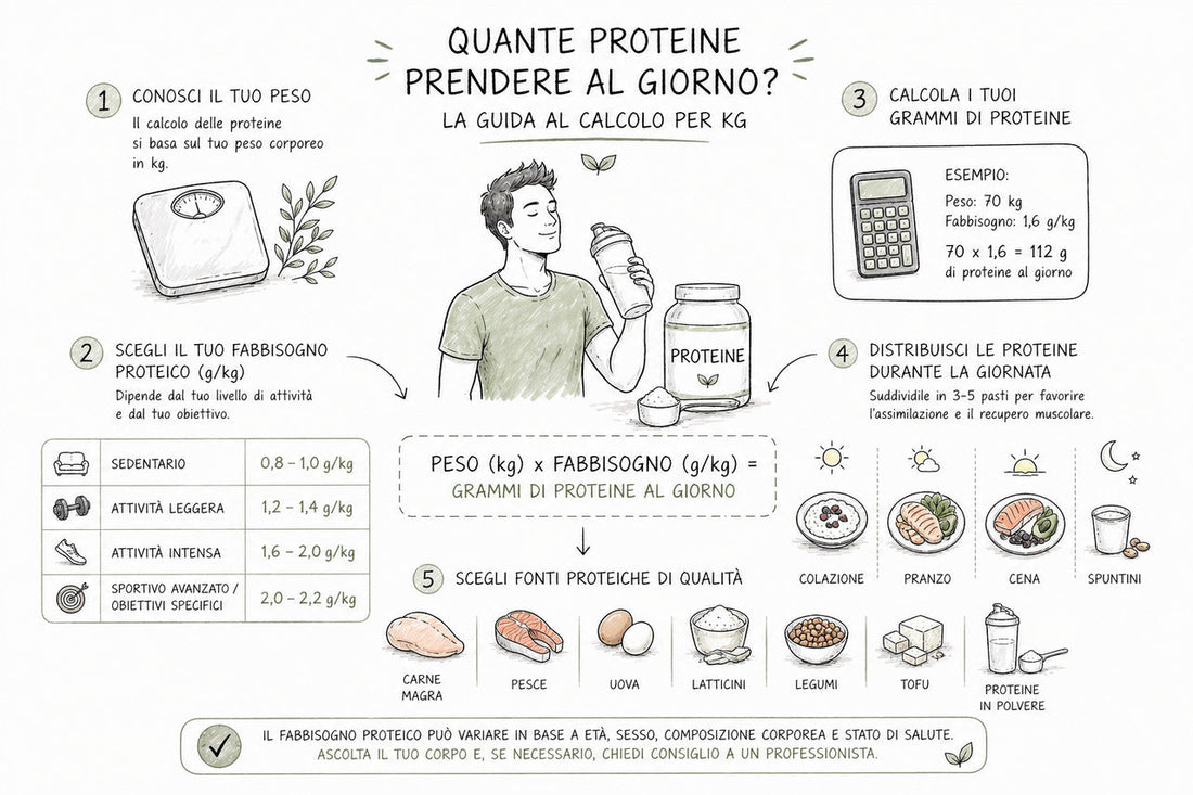 Calcolo proteine giornaliere: la tua guida definitiva