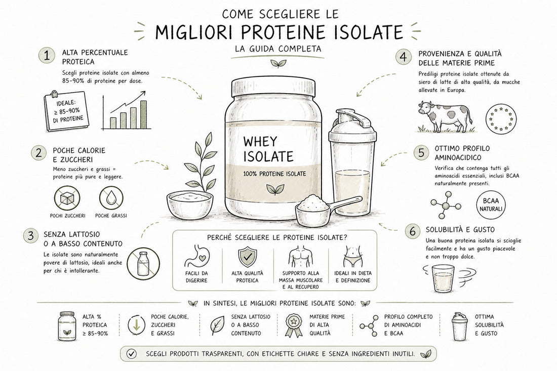 Migliori proteine whey isolate: come scegliere quelle giuste davvero