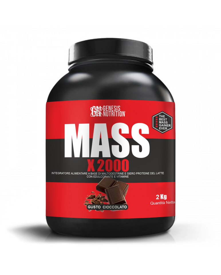 Mass  x 2000 gainer al gusto gioccolato