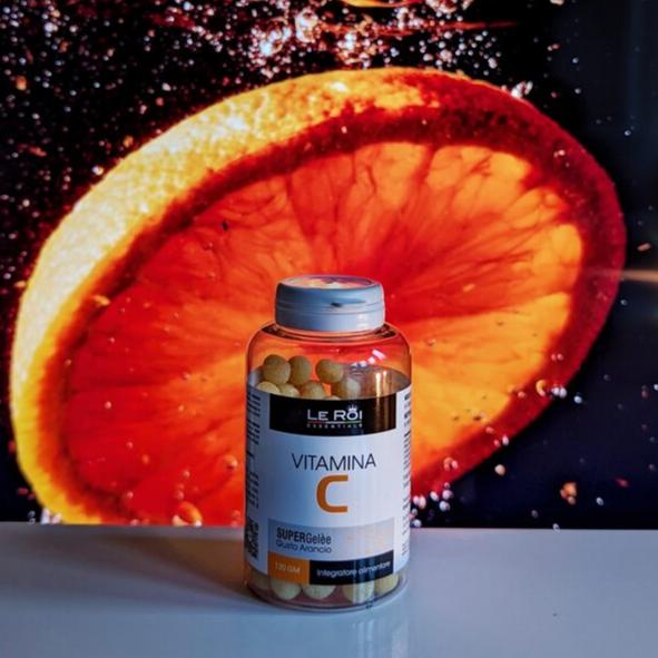 Vitamina C 100mg con sfondo