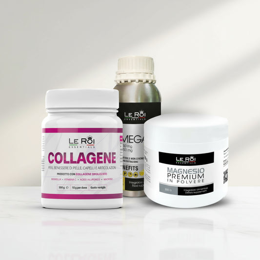 bundle di questi 3 prodotti, usa le immagini dai seguenti link
https://cdn.shopify.com/s/files/1/0804/3521/6693/files/LeRoi-collagene_1.jpg
https://cdn.shopify.com/s/files/1/0804/3521/6693/files/LeRoiOmega3_240P_1.jpg
https://cdn.shopify.com/s/files/1/0804/3521/6693/files/MagnesioCarbonato_1.png