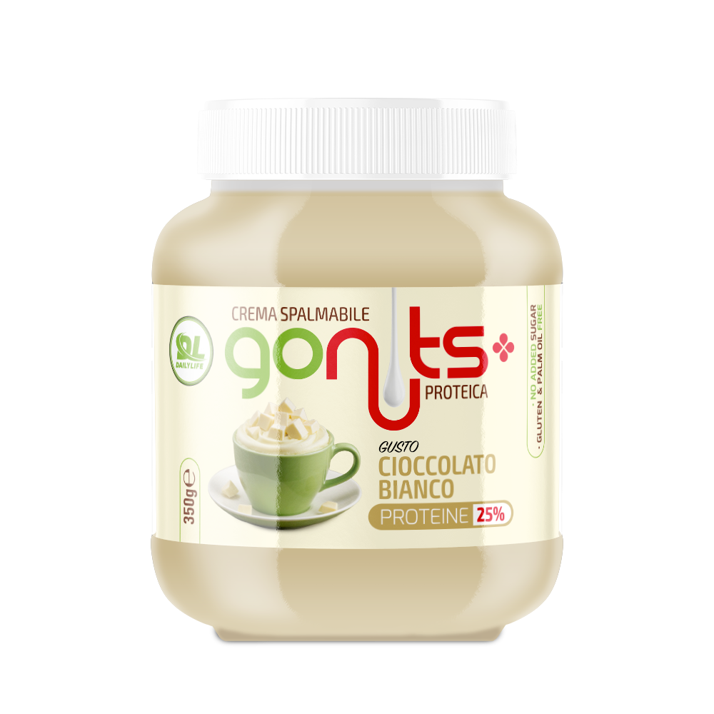 Crema proteica gonuts cioccolato bianco