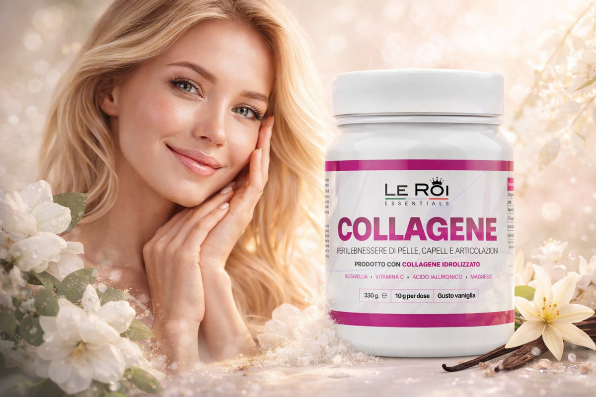 Collagene idrolizzato con Boswellia e Acido Ialuronico per il benessere di pelle, capelli e articolazioni