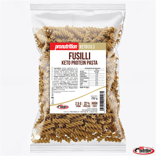 Pasta keto proteica, fusilli, 250g